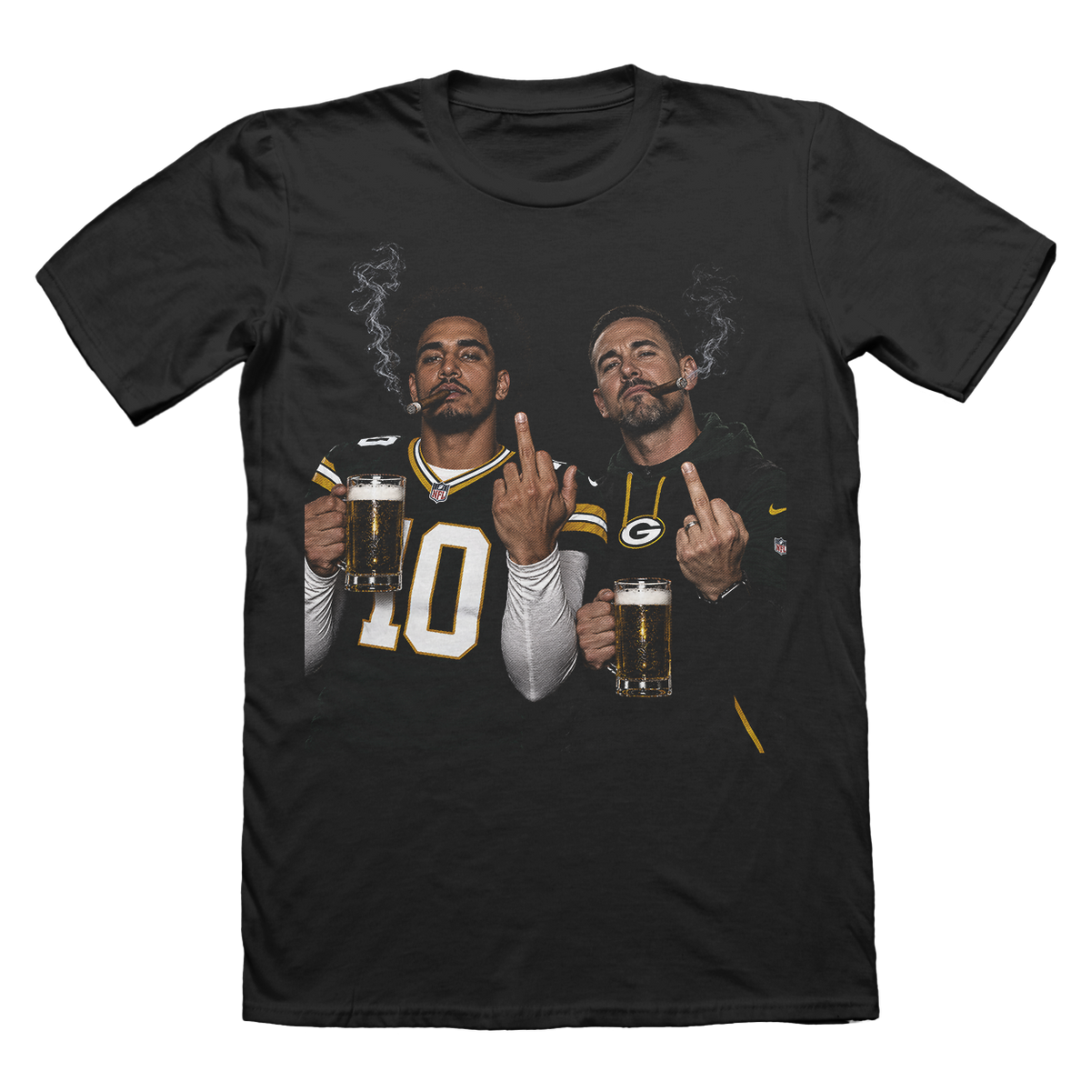 Jordan Love & Matt LaFleur Middle Finger